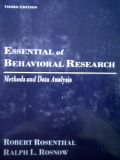 Essential of Behavioural Research ; Methods and Data Analysis third edition