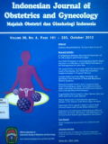 Indonesian Journal of Obstetrics and Gynecology ; Majalah Obstetri dan Ginekologi Indonesia Volume 36, No 6, Page 161-220,October 2012