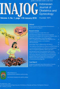 Indonesian journal of obstetric and ginekologi Indonesia Vol 4 no. 1 January  2016 ( INAJOG )