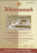 Khazanah : Arsip Universitas Gadjah Mada , Volume 8 , Nomor 3 , November 2015