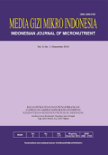 Media Gizi Mikro Indonesia : Indonesian Journal of Microntrient, Vol 8 No.1 Desember 2016