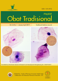 Majalah Obat Tradisional vol.24 No.1 January-April 2019