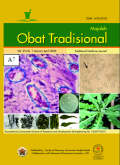 Majalah Obat Tradisional vol.25 No.1 January-April 2020