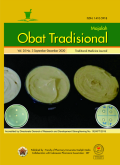 Majalah Obat Tradisional vol.25 No.3 September-December 2020