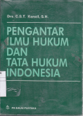 Pengantar Ilmu Hukum dan Tata Hukum Indonesia