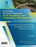 Prosiding Seminar Nasional Hasil Penelitian Dan Pengabdian Masyarakat ; Teknologi Informasi dan Komunikasi yang Berkesinambungan dan Berorientasi Layanan