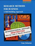 Research Methods For Business : A Skill - Building Approach , International Edition , Fourth Edition