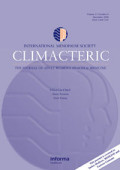 International Menopause Society Climacteric : the journal of adult womens health & medicine ; Abstracts of the 13th World Conggres on the Menopause, Vol 14 Supplement June 2011