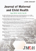 JOURNAL OF MATERNAL AND CHILD HEALTH Vol 03 No 03 2018