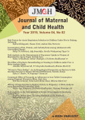 JOURNAL OF MATERNAL AND CHILD HEALTH Vol 04 No 02 2019