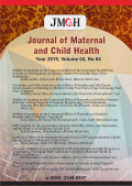 JOURNAL OF MATERNAL AND CHILD HEALTH Vol 04 No 04 2019