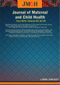 JOURNAL OF MATERNAL AND CHILD HEALTH Vol 04 No 05 2019