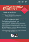 Journal Of Epidemiology and public health, Year 2018 Volume 03 No. 01