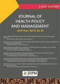Journal of Health Policy and Management Year 2016, Volume 01 No. 02