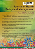 Journal of Health Policy and Management Year 2018, Volume 03 No. 02