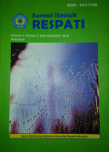 Jurnal Ilmiah Respati, Volume 2 Nomor 7 Edisi Desember 2015 Pertanian