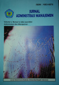 Jurnal Administrasi Manajemen, Volume 1 Nomor 5 Edisi Juni 2015