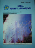 Jurnal Administrasi Manajemen, Volume 2 Nomor 6 Edisi 2015