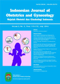 Indonesian Journal of Obstetrics and Gynecology ; Majalah Obstetri dan Ginekologi Indonesia, Volume 2, No.3, Page 115-172, Juli 2014