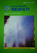 Jurnal Ilmiah Respati Volume 1 Nomor 6 Edisi Juni 2015 Pertanian