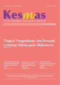 Kesmas : Jurnal Kesehatan Masyarakat Nasional, Volume 9, No.1 Agustus 2014
