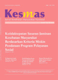Kesmas : Jurnal Kesehatan Masyarakat Nasional, Volume 9 Nomor 4 Mei 2015
