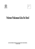 Pedoman Pelaksanaan Kelas Ibu Hamil