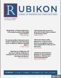 Rubikon Journal Of Transnational American Studies, Volume 3 Number 2 September 2016