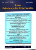 JURNAL KEBIDANAN DAN KEPERAWATAN Vol.11,No.1 Juni 2015